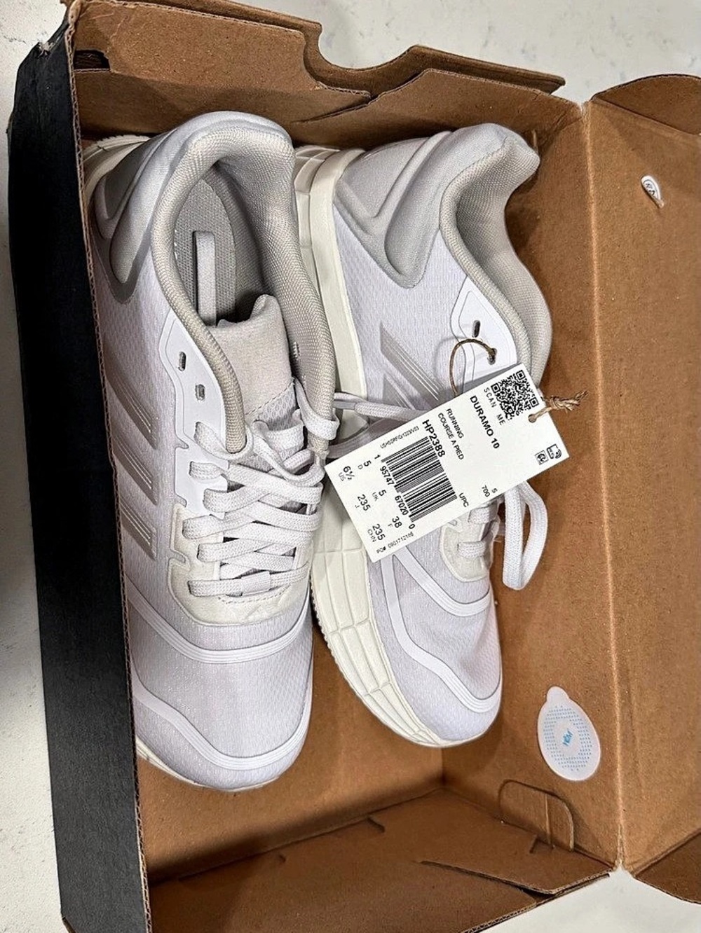 adidas Duramo 10 Athletic Running Shoes White US 6.5